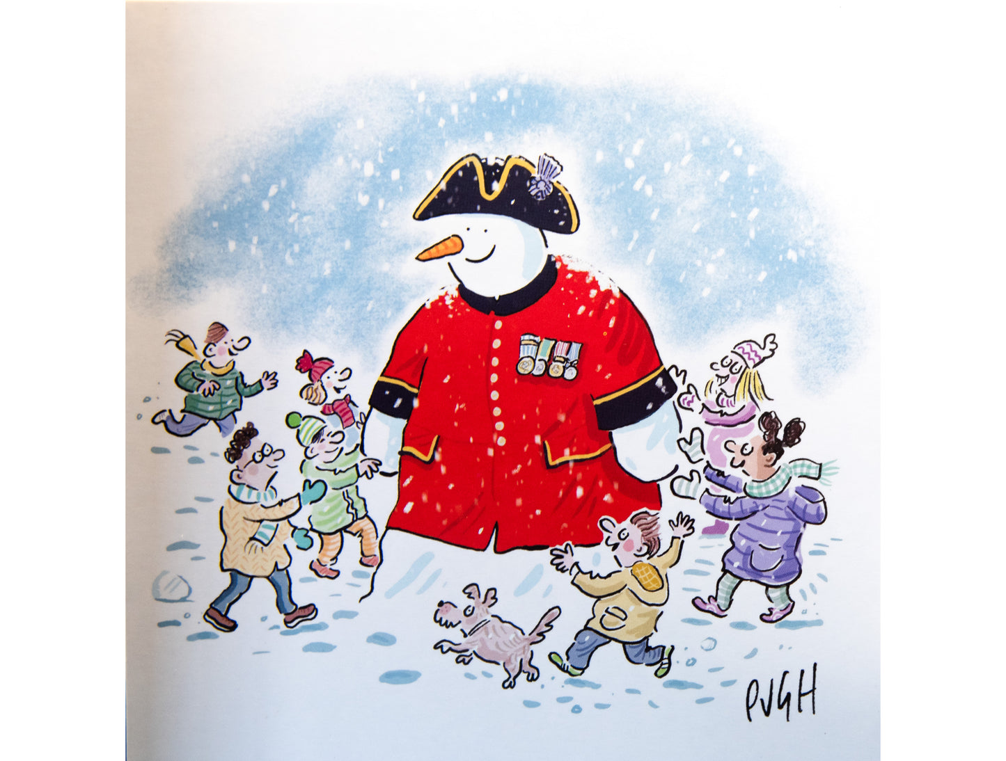 Chelsea Pensioner Snowman - Christmas Cards (10 Pack)