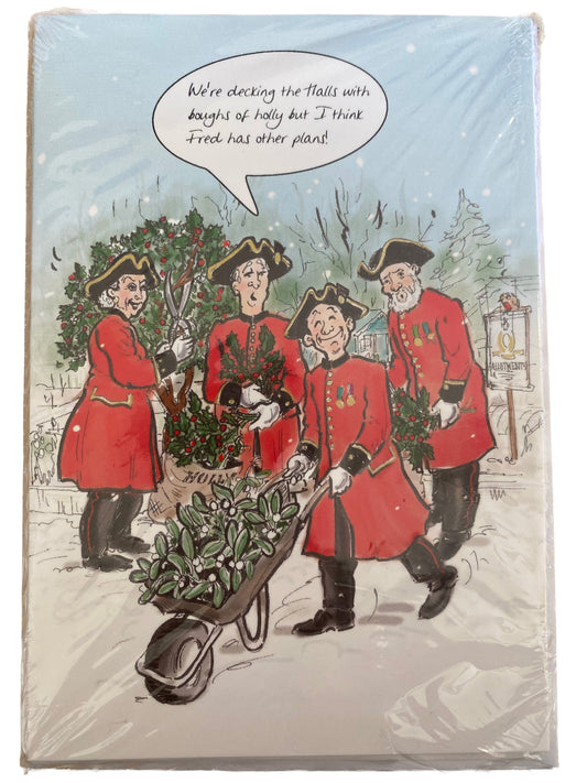 Preparing for Christmas in the Allotment - Christmas Cards (10 Pack)