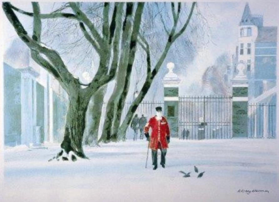Pensioner in the Snow - Christmas Cards (Pack of 10)