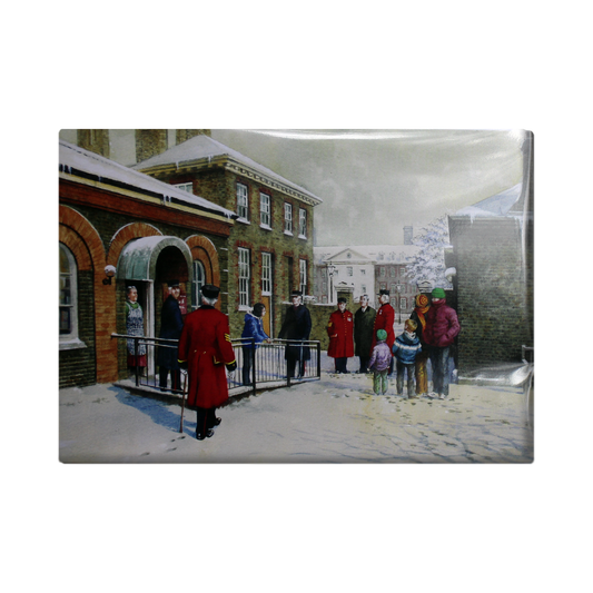 Chelsea Pensioners in the snow - Christmas Cards (Pack of 10)