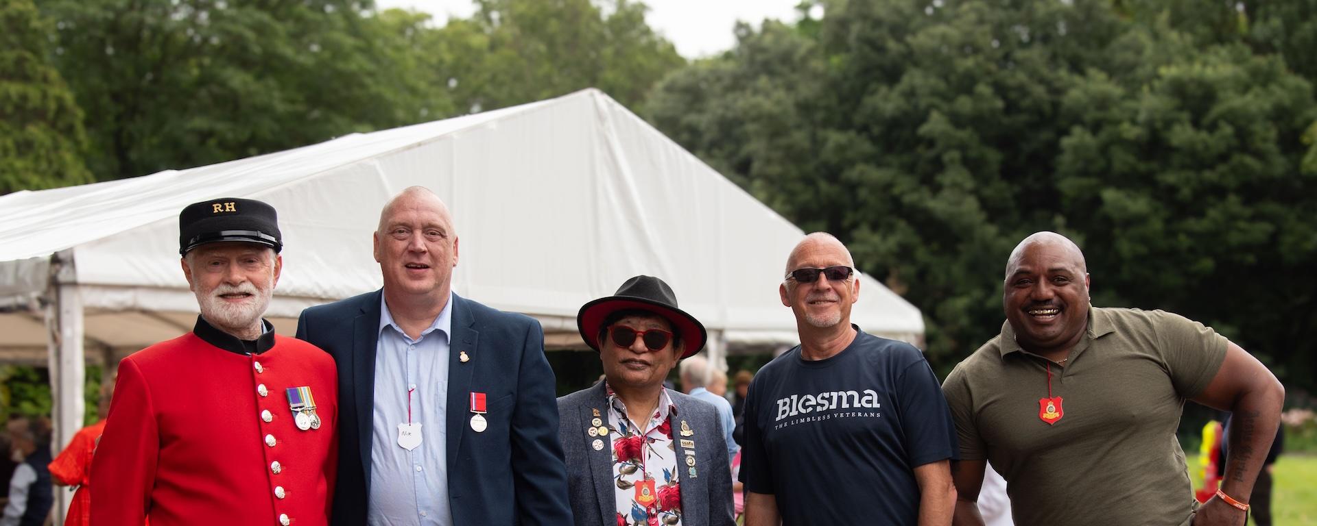 Veterans join together at the Veterans Picnic held at The Royal Hospital Chelsea - August 2024