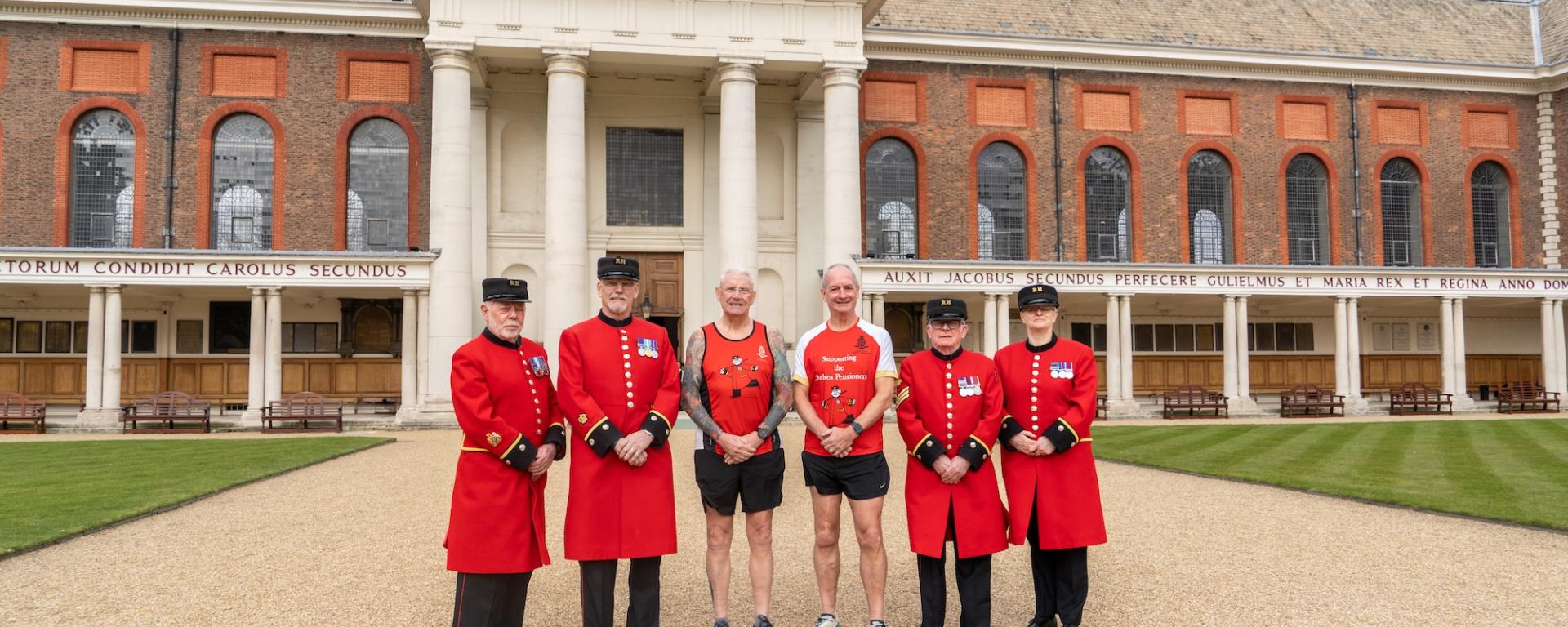 David Richmond & Dave Godwin prepare to take on the London Marathon